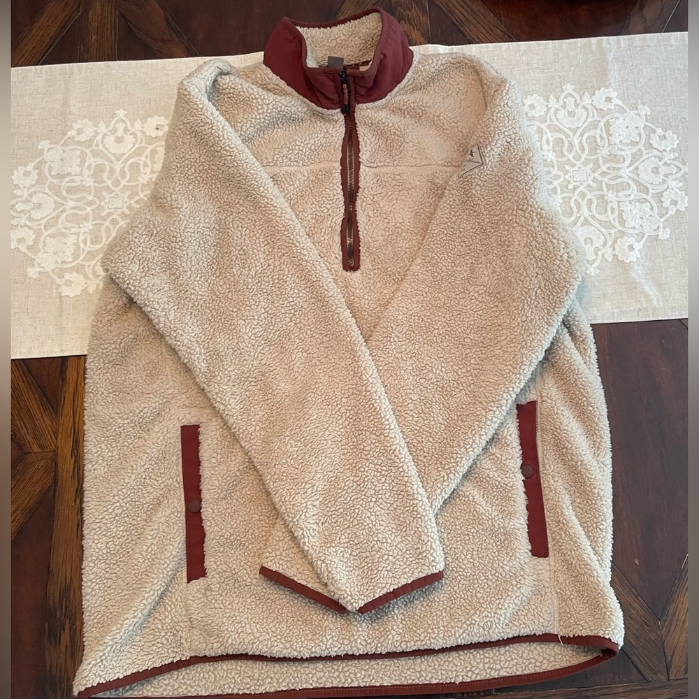 Eddie Bauer Men’s Sherpa Quarter Zip Pullover